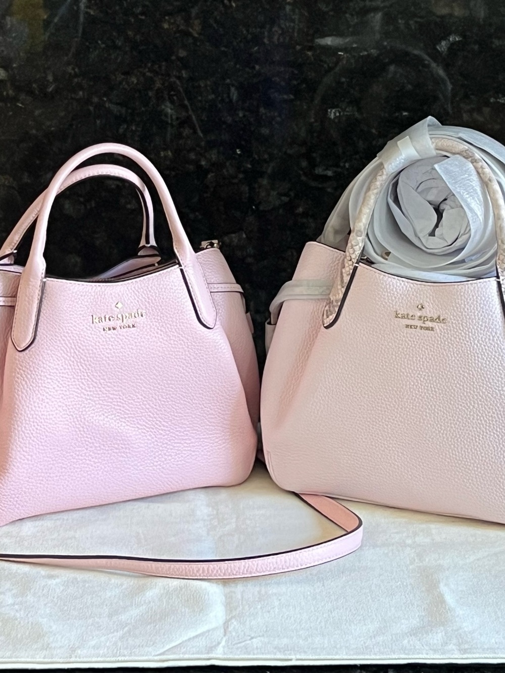 kate spade Pale Pink SMALL Dumpling satchels